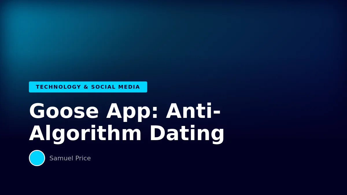 Why Derek Chadwick Created Goose: The Anti-Algorithm Gay Dating App That Ditched Swiping